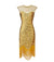 Vintage 20s Plus Size Kjole Beige Gull