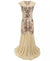 Vintage 20-Talls Retro Kjole Beige