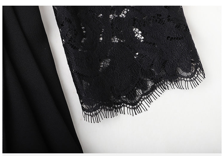 Vintage 40-Talls Designerkjole Svart