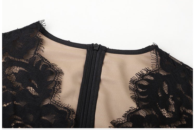 Vintage 40-Talls Designerkjole Svart