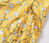 Vintage 40-Talls Gul Blomsterkjole