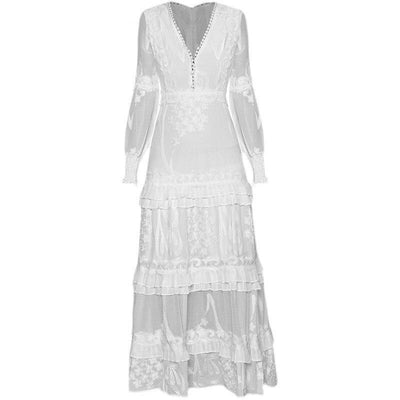 Vintage Hvit Lanternekjole Fra 40-Tallet