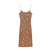 Vintage 40-Talls Bodycon Kjole Khaki