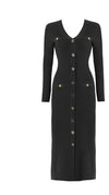 Vintage 40-Talls Svart Bodycon-Kjole