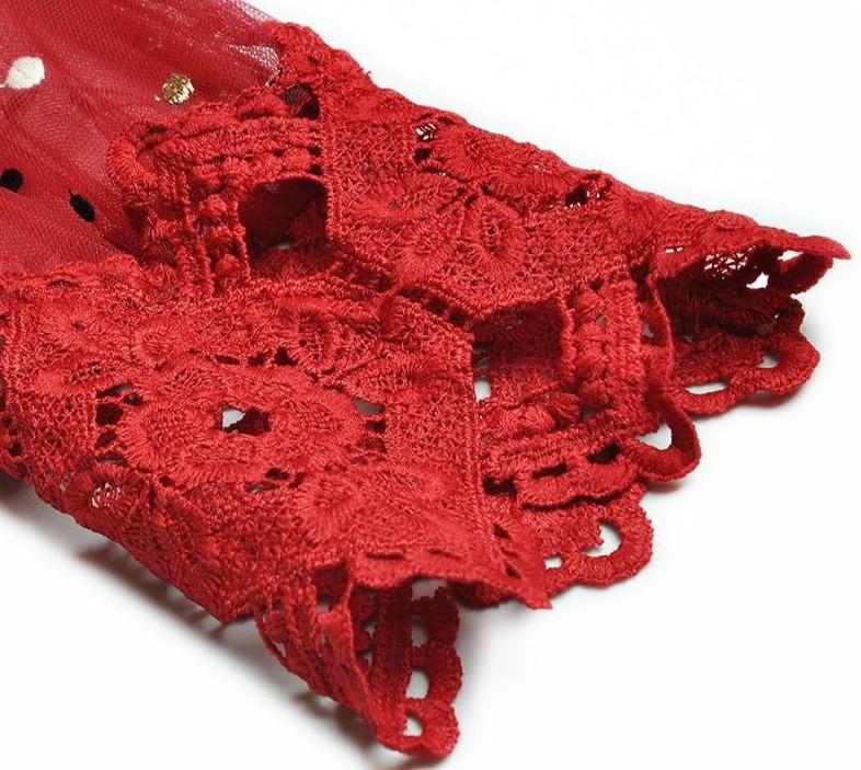 Vintage 40-Talls Rød Aftenkjole