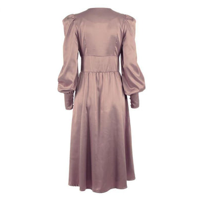 Vintage 40-Talls Brun Satengkjole