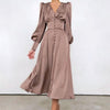 Vintage 40-Talls Brun Satengkjole
