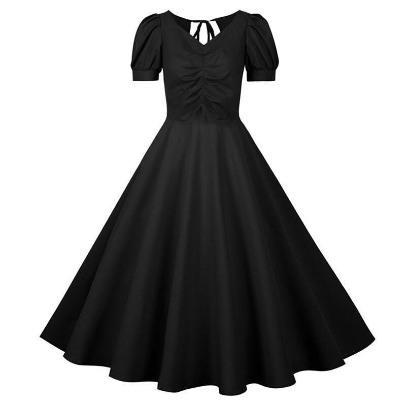 Vintage 50-Talls Svart Kjole