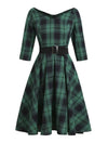 Vintage 50-Talls Tartan-Kjole