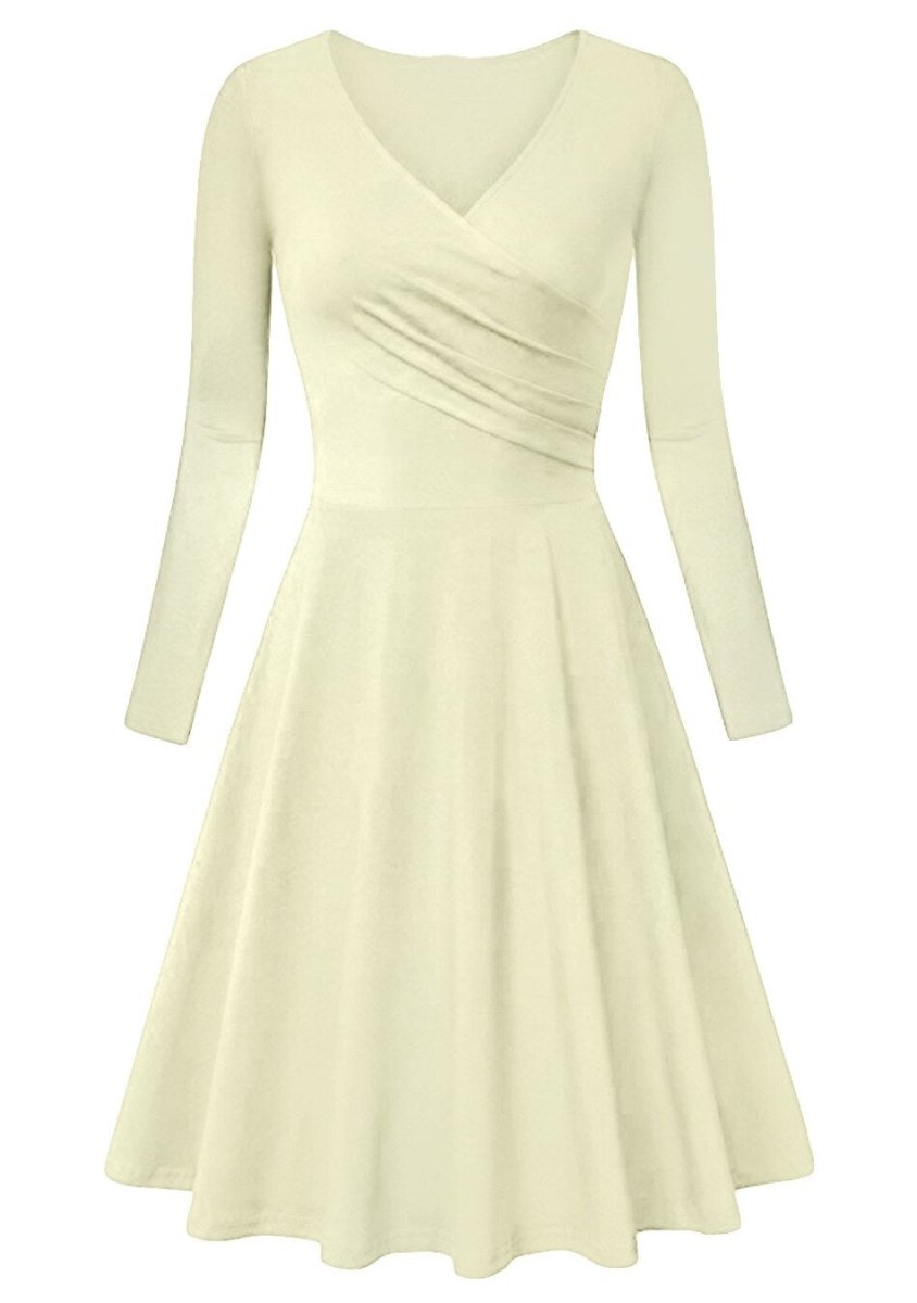Vintage 60s Plus Size Beige Kjole