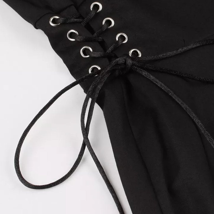 Vintage Beige Edderkoppkjole