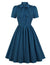 Preppy Vintage Kjole Blå