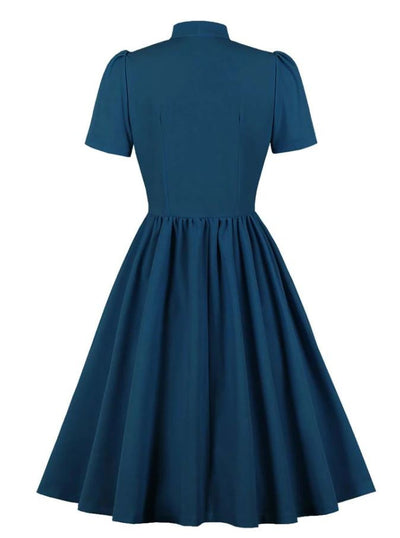 Preppy Vintage Kjole Blå