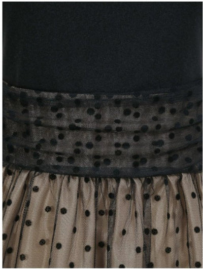 Preppy Vintage Kjole Svart