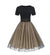 Preppy Vintage Kjole Svart
