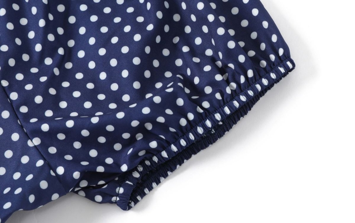 50-Talls Kongeblå Kjole