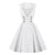 Vintage Hvit Rockabilly Kjole