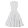 Vintage Hvit Rockabilly Kjole