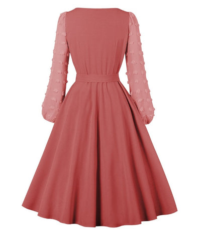 Vintage Bohemsk Rosa Kjole