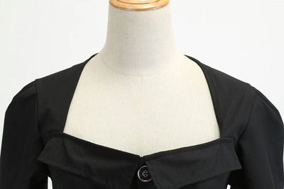Vintage Boogie Woogie Kjole Svart
