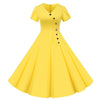 Vintage Kjoleknapper Gul