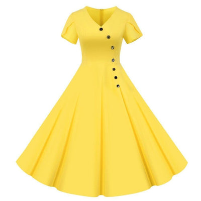 Vintage Kjoleknapper Gul