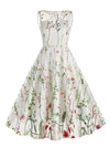 Vintage Burgunder Broderikjole