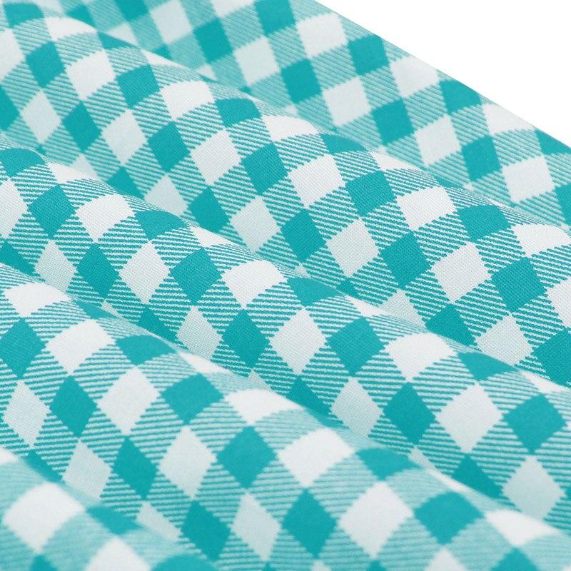 Vintage Turkis Rutete Kjole