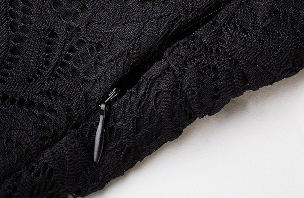 Vintage Svart Seremonikjole