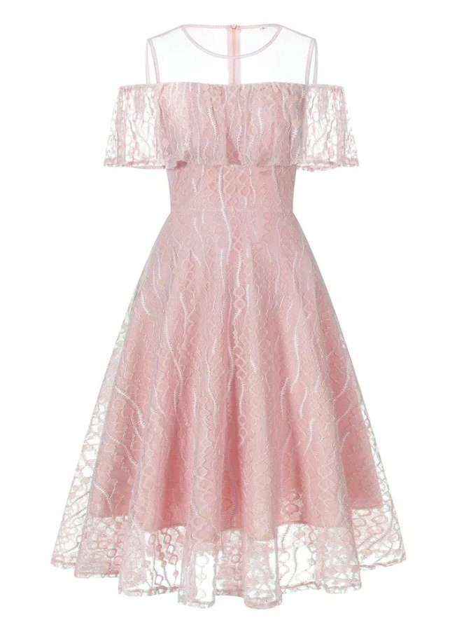 Vintage Rosa Seremonikjole