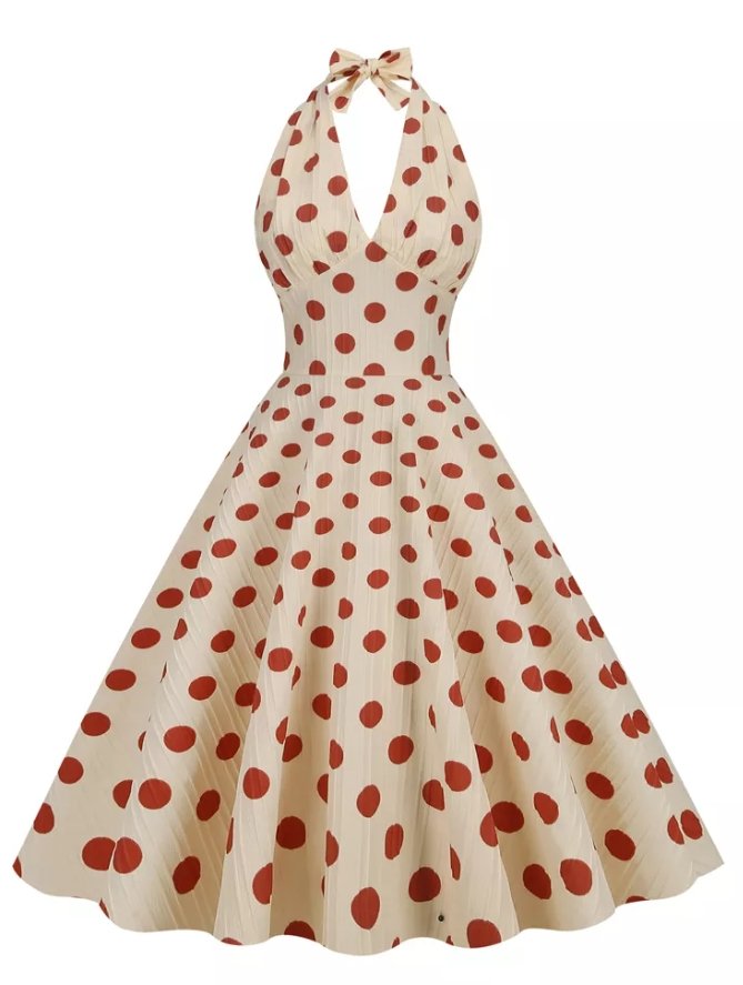 Vintage Elegant Retro Sommerkjole