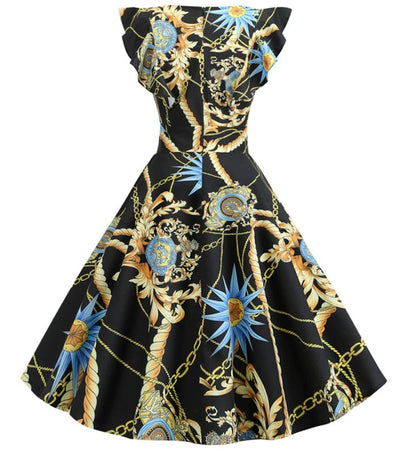 Vintage Elegant Retro Prangende Kjole