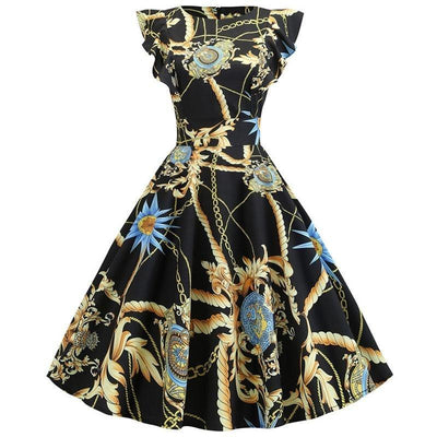 Vintage Elegant Retro Prangende Kjole