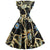 Vintage Elegant Retro Prangende Kjole
