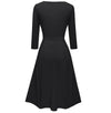 60 70 Tallet Svart Kjole