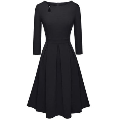 60 70 Tallet Svart Kjole