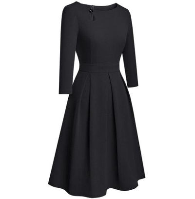 60 70 Tallet Svart Kjole