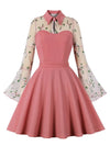 Rosa Peter Pan Krage Vintage Kjole