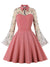 Rosa Peter Pan Krage Vintage Kjole