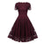 Vintage V-Hals Blondekjole Burgundy
