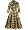 Vintage Kjole Med Bred Hals