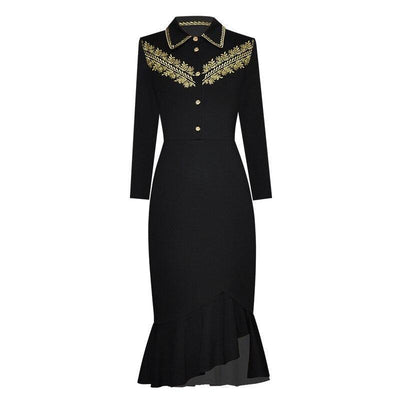 Vintage 40-Talls Couture-Kjole
