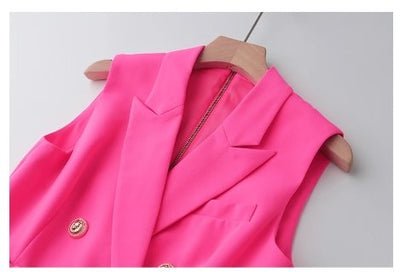 Vintage 40-Talls Blyantkjole Fuschia