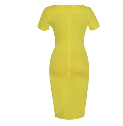 Vintage Chic Pencil Dress Gul