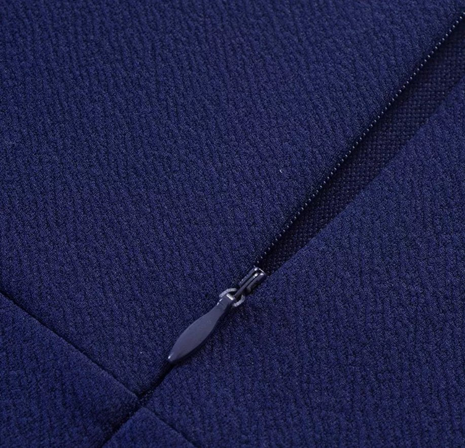 Vintage Pencil Chic Navy Kjole