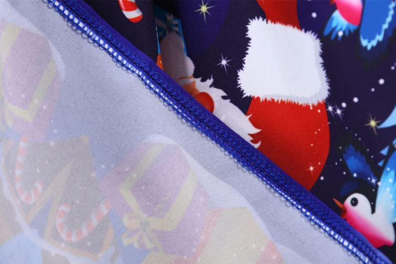 Vintage Marineblå Julekjole