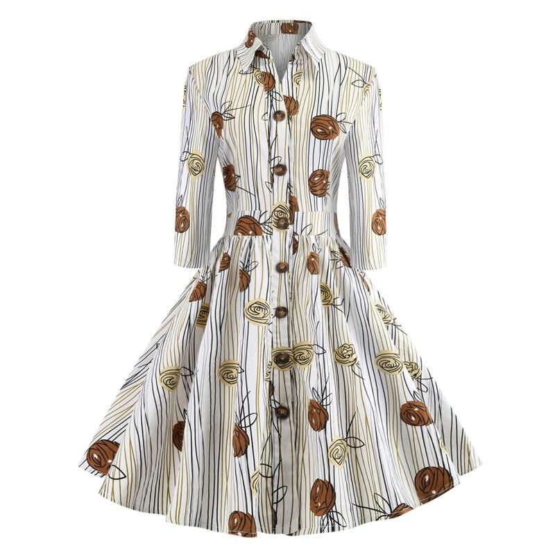 Vintage Kjole Tegning Lange Ermer