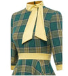 Vintage Grønn Eleganse Kjole