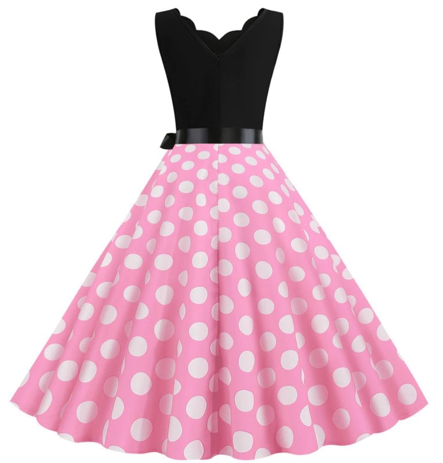 Rosa Vintagekjole For Kvinner