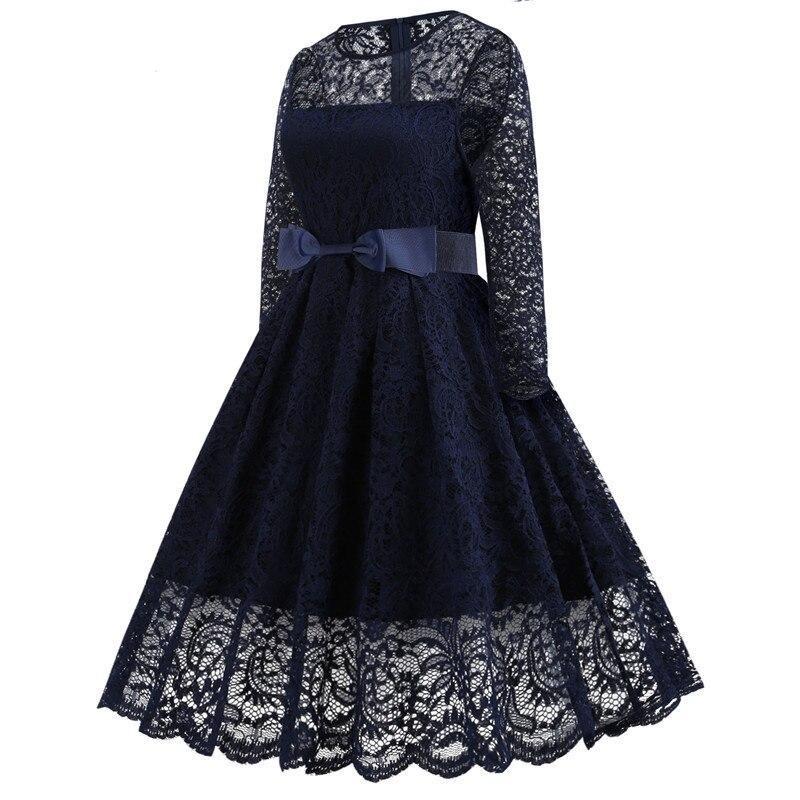 Vintage Gala Navy Kjole